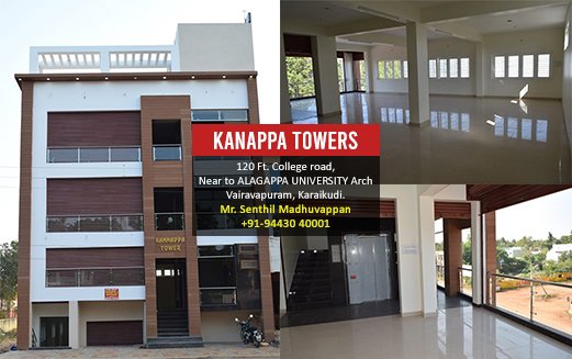 Kannappa Towers : College Road, Karaikudi